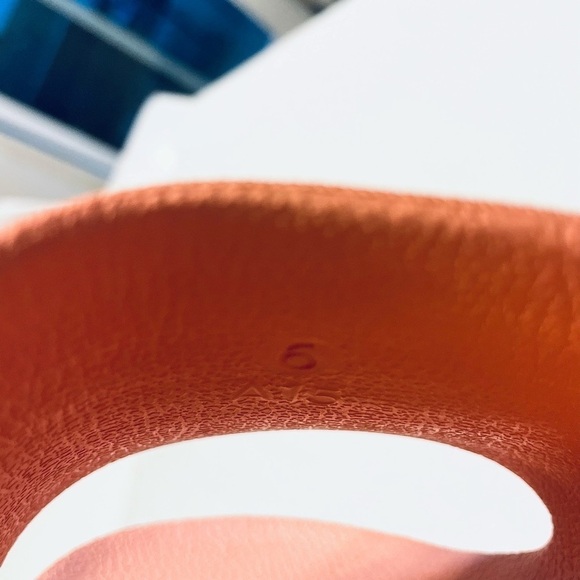 Adidas Adilette Aqua Slide Sandals in Wonder Mauve Peach Size 6 - Picture 8 of 9